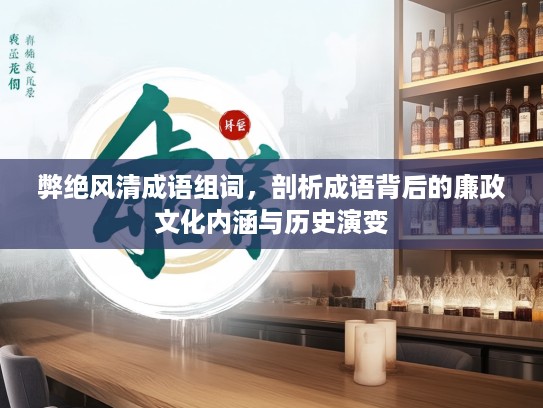 弊绝风清成语组词,剖析成语背后的廉政文化内涵与历史演变 弊绝风清成语组词,剖析成语背后的廉政文化内涵与历史演变