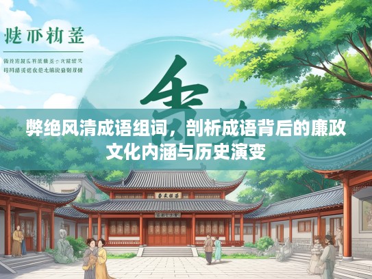 弊绝风清成语组词,剖析成语背后的廉政文化内涵与历史演变 弊绝风清成语组词,剖析成语背后的廉政文化内涵与历史演变