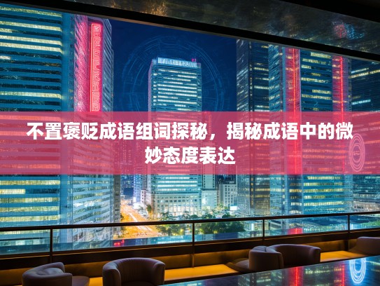 不置褒贬成语组词探秘，揭秘成语中的微妙态度表达