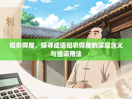 司农仰屋,探寻成语司农仰屋的深层含义与组词用法 司农仰屋,探寻成语司农仰屋的深层含义与组词用法