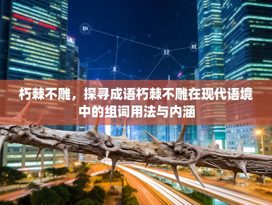 朽棘不雕,探寻成语朽棘不雕在现代语境中的组词用法与内涵 朽棘不雕,探寻成语朽棘不雕在现代语境中的组词用法与内涵