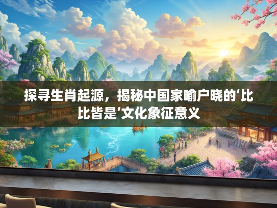 探寻生肖起源,揭秘中国家喻户晓的‘比比皆是’文化象征意义 探寻生肖起源,揭秘中国家喻户晓的‘比比皆是’文化象征意义