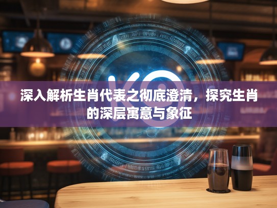 深入解析生肖代表之彻底澄清,探究生肖的深层寓意与象征 深入解析生肖代表之彻底澄清,探究生肖的深层寓意与象征