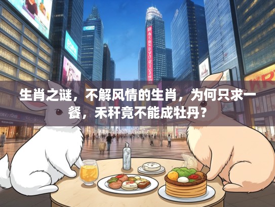 生肖之谜，不解风情的生肖，为何只求一餐，禾秆竟不能成牡丹？