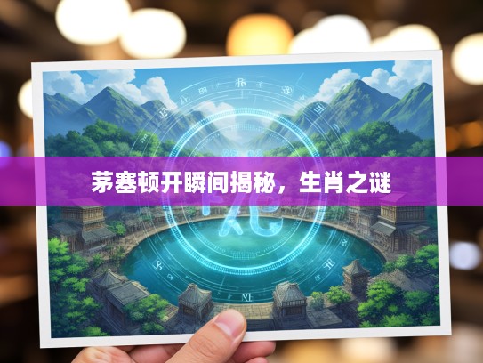 茅塞顿开瞬间揭秘，生肖之谜