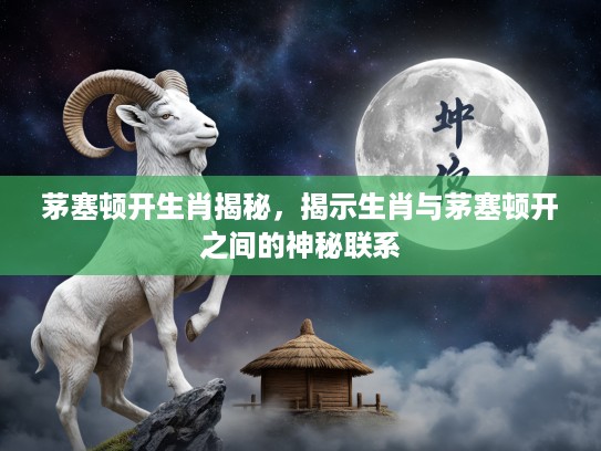 茅塞顿开生肖揭秘，揭示生肖与茅塞顿开之间的神秘联系