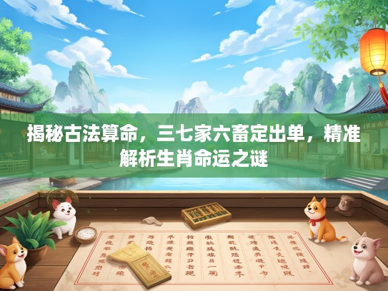 揭秘古法算命，三七家六畜定出单，精准解析生肖命运之谜
