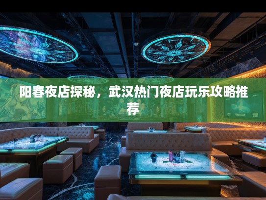 阳春夜店探秘，武汉热门夜店玩乐攻略推荐