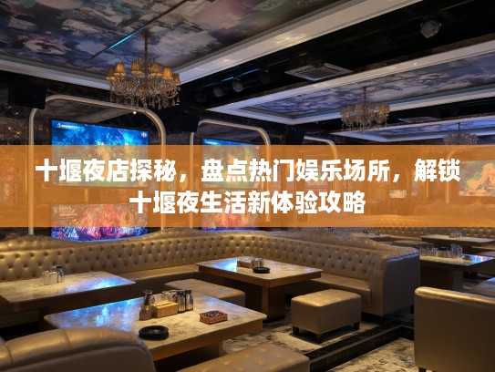 十堰夜店探秘，盘点热门娱乐场所，解锁十堰夜生活新体验攻略