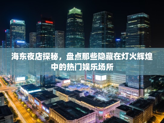 海东夜店探秘，盘点那些隐藏在灯火辉煌中的热门娱乐场所