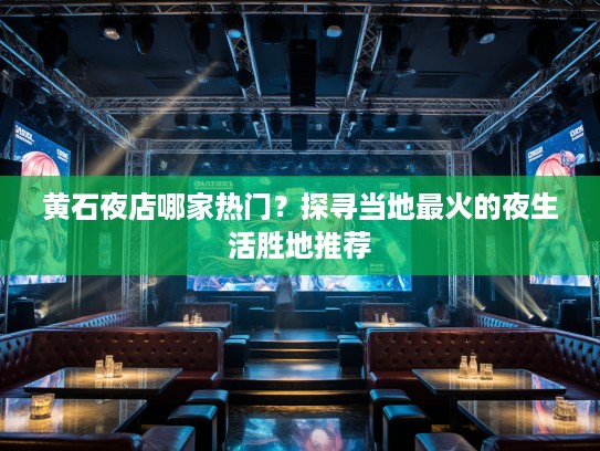 黄石夜店哪家热门？探寻当地最火的夜生活胜地推荐