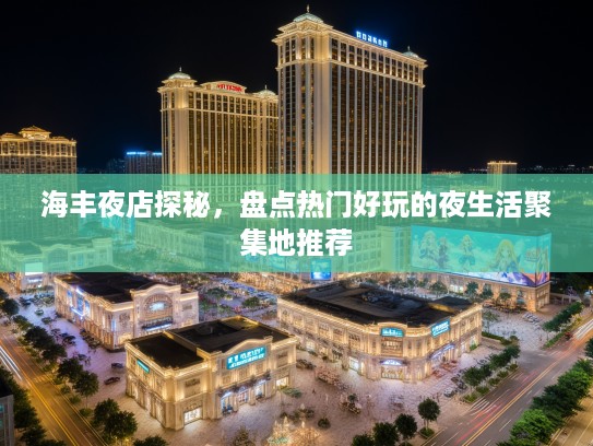 海丰夜店探秘，盘点热门好玩的夜生活聚集地推荐