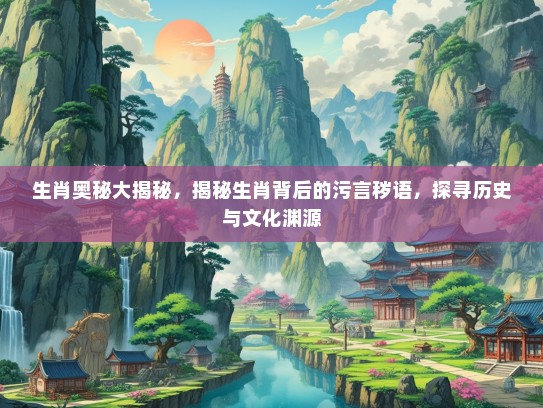 生肖奥秘大揭秘，揭秘生肖背后的污言秽语，探寻历史与文化渊源