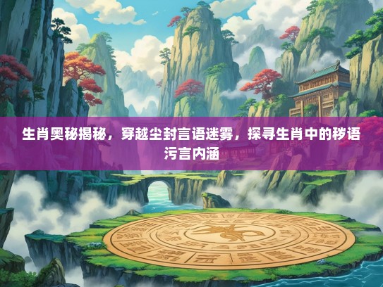 生肖奥秘揭秘，穿越尘封言语迷雾，探寻生肖中的秽语污言内涵