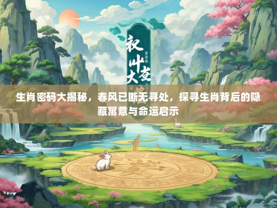 生肖密码大揭秘,春风已断无寻处,探寻生肖背后的隐藏寓意与命运启示 生肖密码大揭秘,春风已断无寻处,探寻生肖背后的隐藏寓意与命运启示