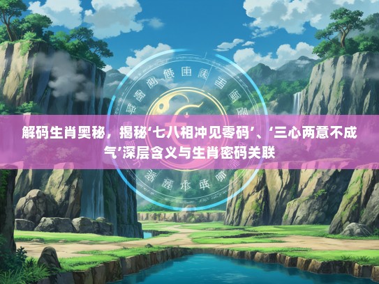 解码生肖奥秘，揭秘‘七八相冲见零码’、‘三心两意不成气’深层含义与生肖密码关联