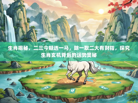 生肖揭秘，二三今期选一马，除一取二大有财指，探究生肖玄机背后的运势奥秘