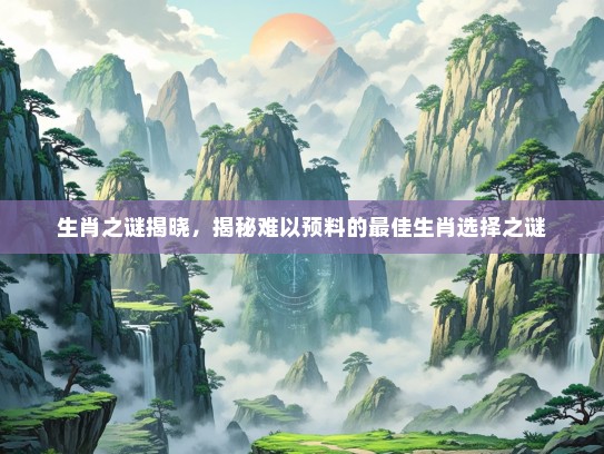 生肖之谜揭晓，揭秘难以预料的最佳生肖选择之谜