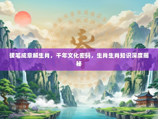 援笔成章解生肖,千年文化密码,生肖生肖知识深度揭秘 援笔成章解生肖,千年文化密码,生肖生肖知识深度揭秘