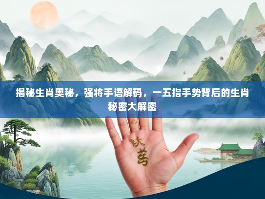 揭秘生肖奥秘,强将手语解码,一五指手势背后的生肖秘密大解密 揭秘生肖奥秘,强将手语解码,一五指手势背后的生肖秘密大解密