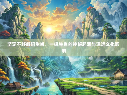 坚定不移解码生肖，一探生肖的神秘起源与深远文化影响