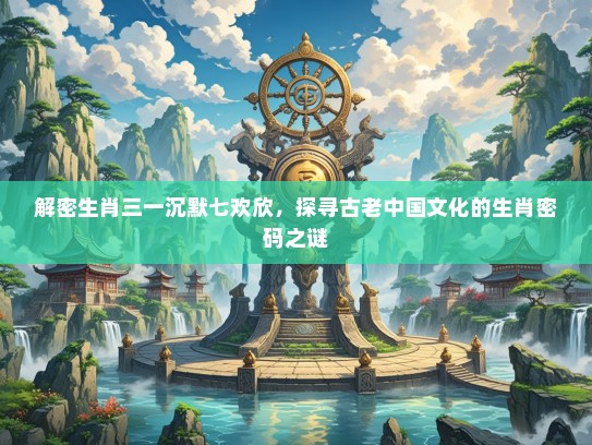 解密生肖三一沉默七欢欣，探寻古老中国文化的生肖密码之谜