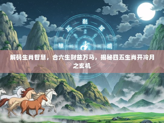 解码生肖智慧，合六生财益万马，揭秘四五生肖开冷月之玄机