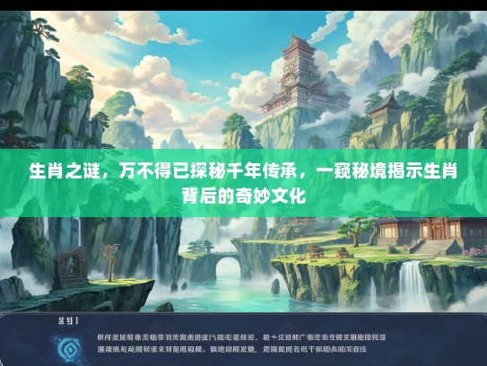 生肖之谜,万不得已探秘千年传承,一窥秘境揭示生肖背后的奇妙文化 生肖之谜,万不得已探秘千年传承,一窥秘境揭示生肖背后的奇妙文化