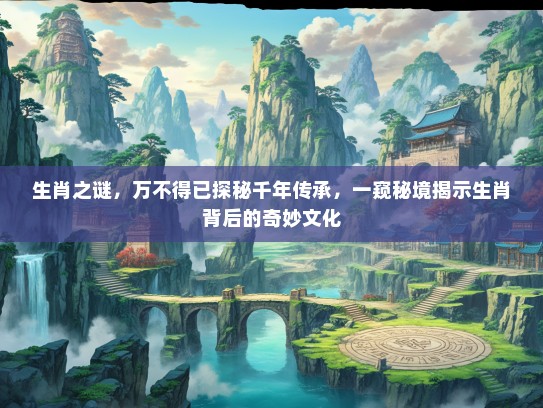 生肖之谜,万不得已探秘千年传承,一窥秘境揭示生肖背后的奇妙文化 生肖之谜,万不得已探秘千年传承,一窥秘境揭示生肖背后的奇妙文化