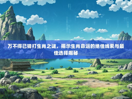 万不得已猜打生肖之谜，揭示生肖命运的绝佳线索与最佳选择揭秘