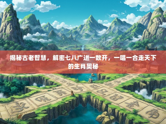 揭秘古老智慧，解密七八广进一数开，一唱一合走天下的生肖奥秘