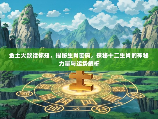 金土火数话你知,揭秘生肖密码,探秘十二生肖的神秘力量与运势解析 金土火数话你知,揭秘生肖密码,探秘十二生肖的神秘力量与运势解析