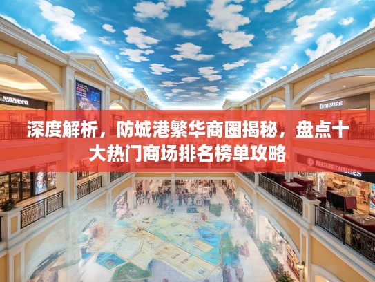 深度解析，防城港繁华商圈揭秘，盘点十大热门商场排名榜单攻略