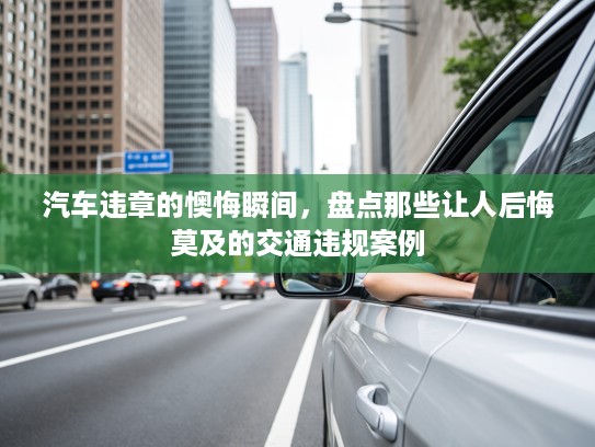 汽车违章的懊悔瞬间，盘点那些让人后悔莫及的交通违规案例