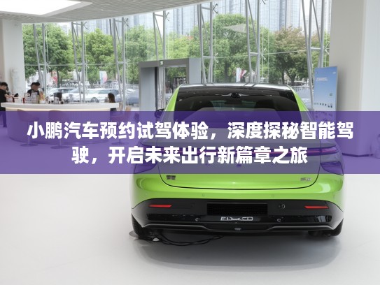 小鹏汽车预约试驾体验，深度探秘智能驾驶，开启未来出行新篇章之旅