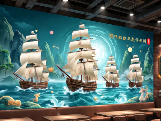 千帆竞发，生肖之谜，成语探秘，破浪前行与乘风破浪的精神象征