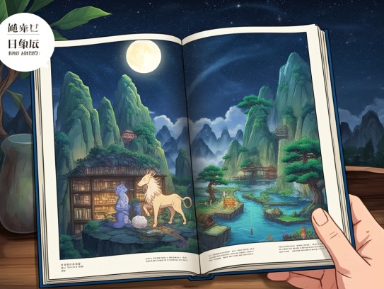 好书悟后三更月解谜，生肖探寻，书香时光里智慧的星光印记