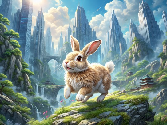 生肖兔，欢蹦乱跳的灵动代表，探寻兔子生肖的和谐寓意与文化内涵