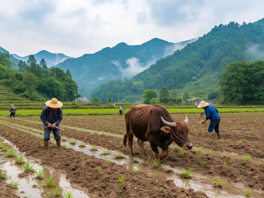 坚守农时精神，耕牛助力农耕传承，致敬本地农耕文化生肖农耕智慧展现