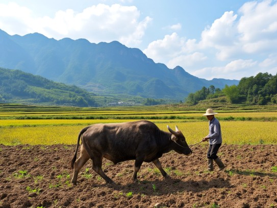 耕牛之力象征不误农时精神,揭示生肖牛的深层哲理与农事文化关联 耕牛之力象征不误农时精神,揭示生肖牛的深层哲理与农事文化关联