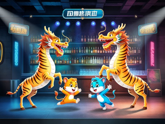 生肖欢乐竞技大会，龙腾虎跃，欢蹦乱跳生肖生肖间的趣味竞技对决