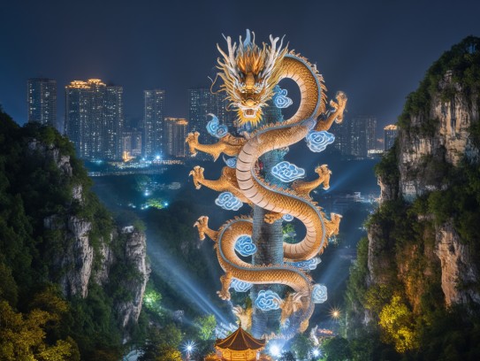 高耸入云生肖龙，龙腾九天揭秘传奇风采的生肖之谜