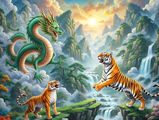 生肖活力之星，龙腾虎跃生肖龙虎，欢蹦乱跳生肖特性盘点