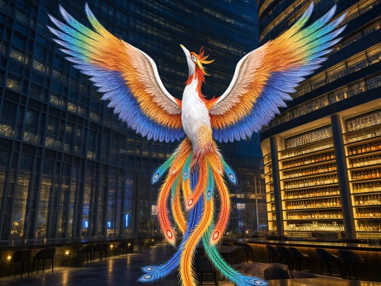 生肖凤凰之美，含苞欲放象征，揭秘凤凰展翅的吉祥寓意解析