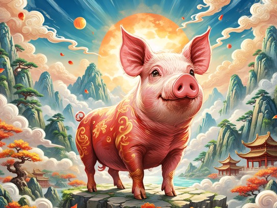 金猪送福迎新春，红红火火生肖猪，喜庆过大年吉祥兆头全解析