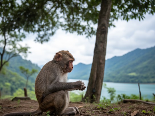 树下静坐悟猴道,一八专注九志凝—探寻生肖猴的内在精神境界与专注力奥秘 树下静坐悟猴道,一八专注九志凝—探寻生肖猴的内在精神境界与专注力奥秘