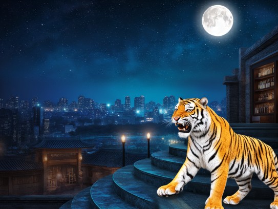 天阶夜色凉如水,月照金貂虎威扬,揭秘传奇虎生肖传奇故事 天阶夜色凉如水,月照金貂虎威扬,揭秘传奇虎生肖传奇故事