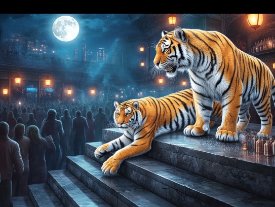 天阶夜色凉如水,月照金貂虎威扬,揭秘传奇虎生肖传奇故事 天阶夜色凉如水,月照金貂虎威扬,揭秘传奇虎生肖传奇故事