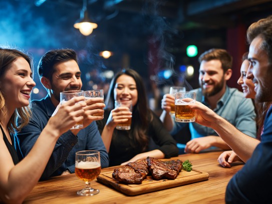 烈酒烤肉醉霄汉,一局生肖畅饮谈 烈酒烤肉醉霄汉,一局生肖畅饮谈