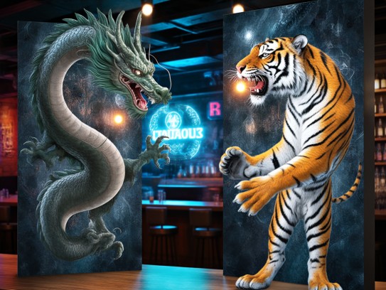 趣味解读，龙腾虎跃，揭秘没大没小生肖谜题背后的文化内涵